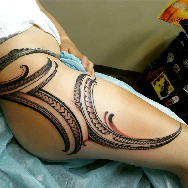 Female Polynesian Tattoo