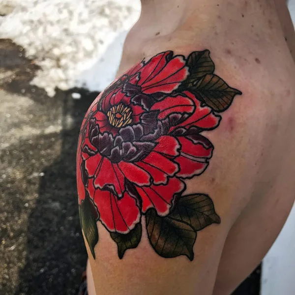 Flower Shoulder Tattoo 3