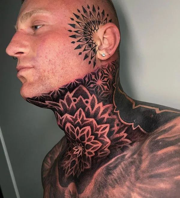 Full Neck Tattoo 1
