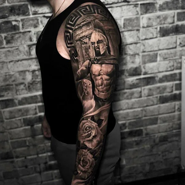 Gladiator Sleeve Tattoo