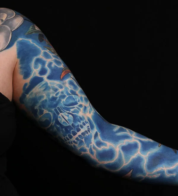 Lightning Sleeve Tattoo