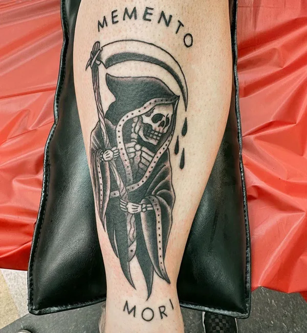 Memento Mori Grim Reaper Tattoo