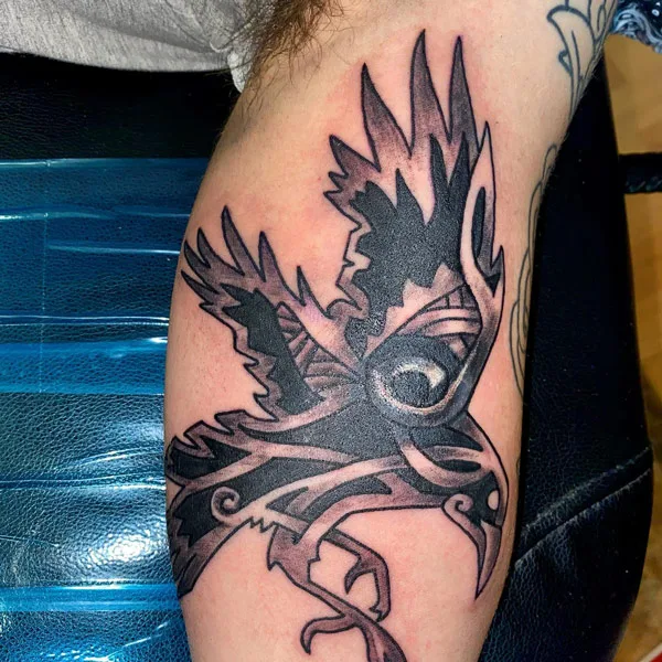 Nordic Raven Tattoo 2