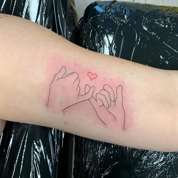 Pinky Promise Fine Line Tattoo