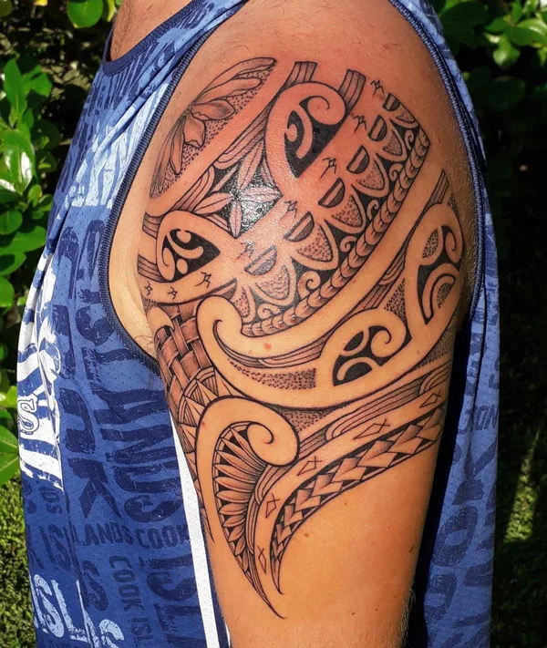 Polynesian Arm Tattoo 1