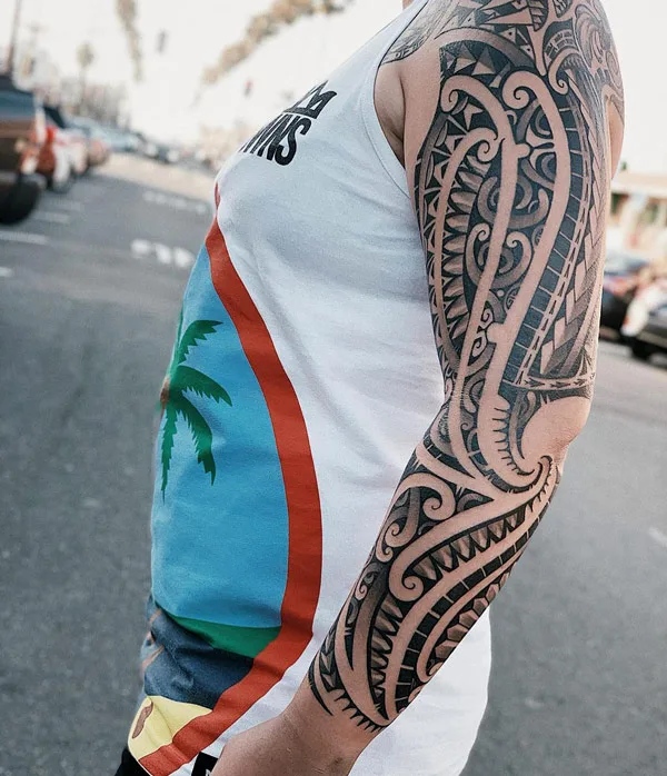 Polynesian Sleeve Tattoo 2