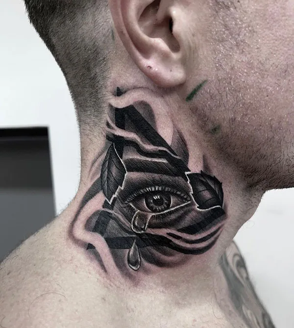 Side Neck Tattoo 3