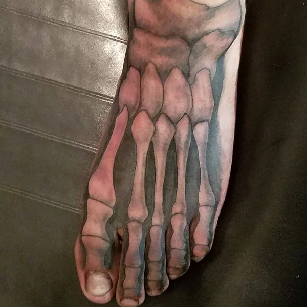 Skeleton Foot Tattoo 1