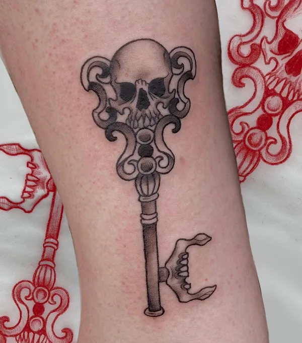 Skeleton Key Tattoo 3