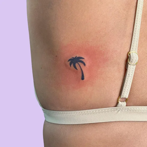 Small Palm Tree Tattoo 2