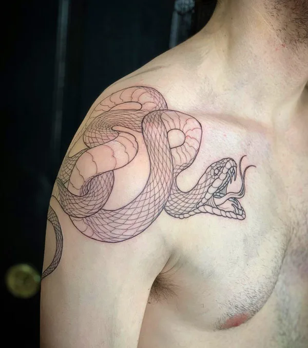 Snake Shoulder Tattoo 1