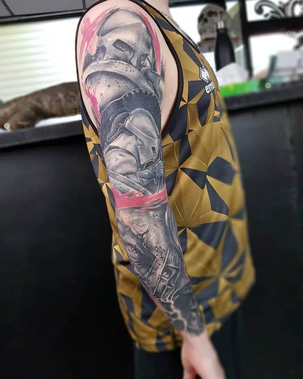 Spartan Sleeve Tattoo