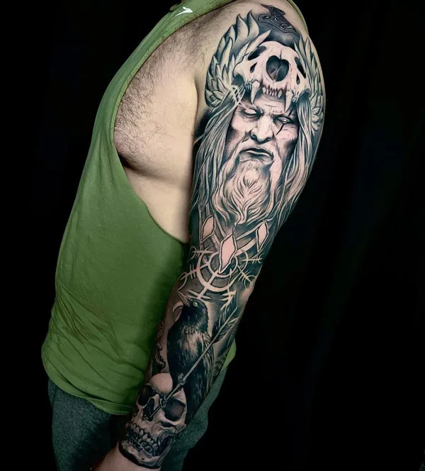 Viking Sleeve Tattoo 1