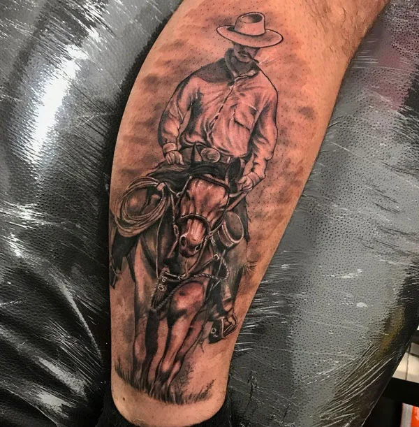 Western Cowboy Tattoo 1