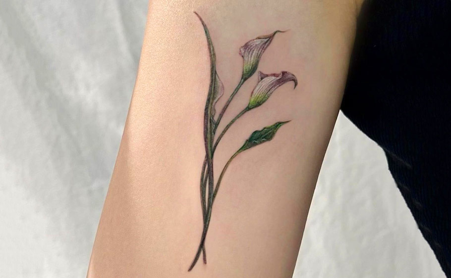 Calla lily tattoo images