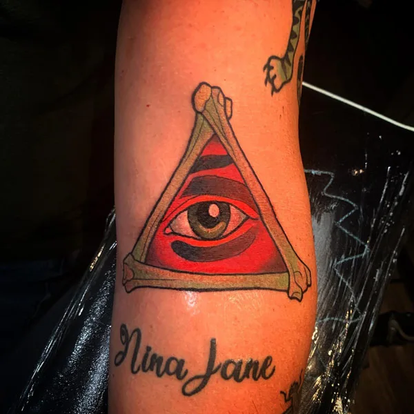 Red Evil Eye Tattoo 1