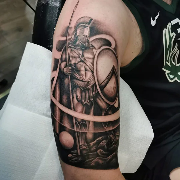 Spartan Arm Tattoo 2