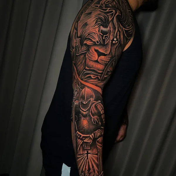 Spartan Sleeve Tattoo 1