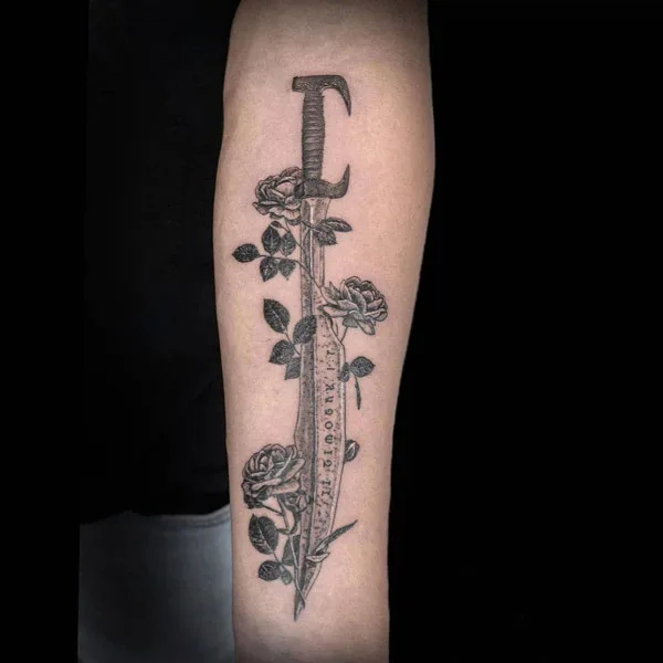 Spartan Sword Tattoo 1