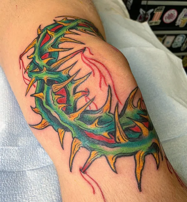 Traditional Crown of Thorns Tattoo 2