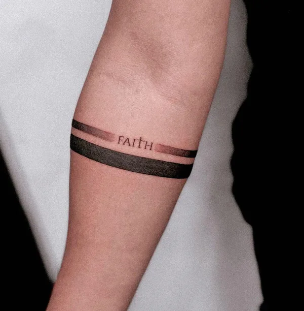 Two Line Faith Tattoo