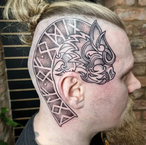 Viking Head Tattoo 1