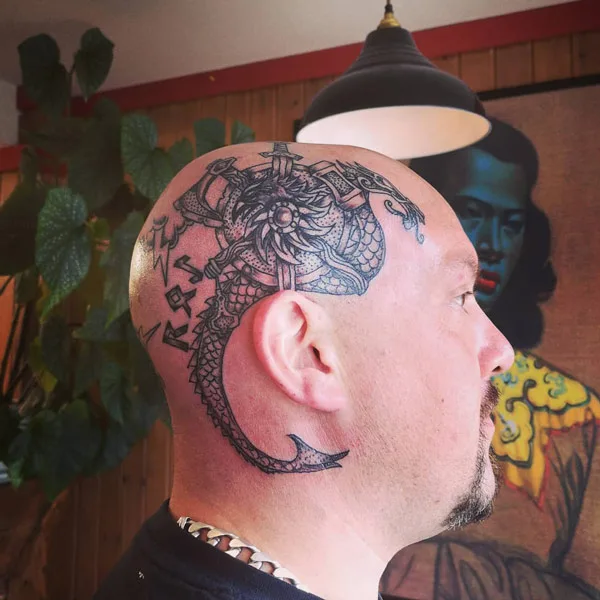 Viking Head Tattoo 3