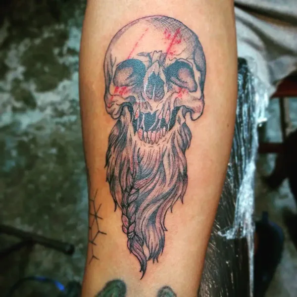 Viking Skull Tattoo 2