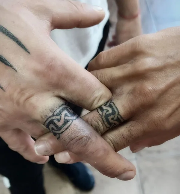 Viking Wedding Ring Tattoo