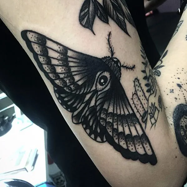 Black Moth Tattoo 2