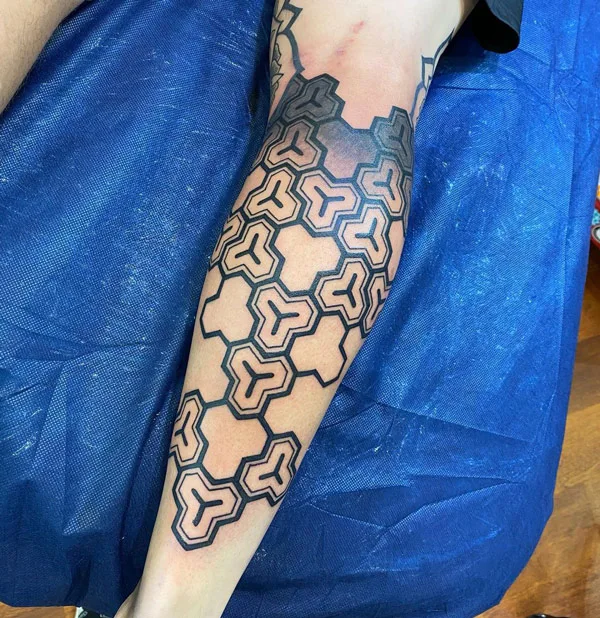 Calf Sleeve Tattoo 2
