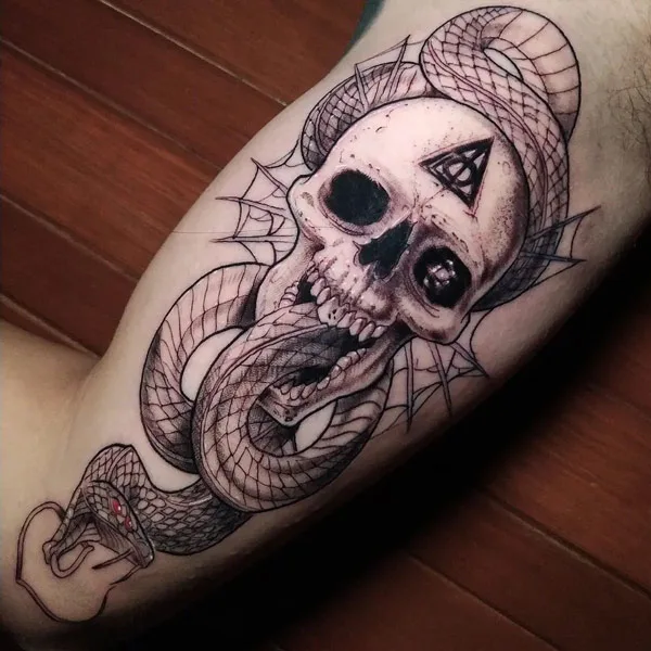 91 Spell-Binding Death Eater Tattoo Ideas with Meaning