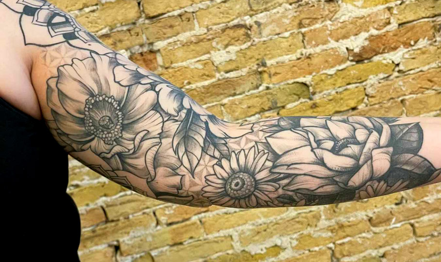 Tattooer  Men flower tattoo Forearm flower tattoo Forearm tattoos