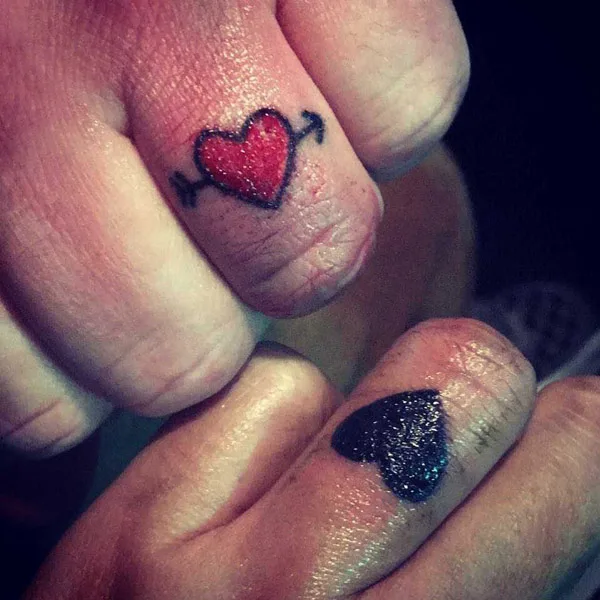 Heart Wedding Ring Tattoo 1