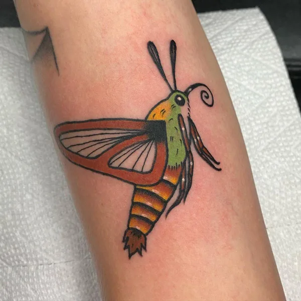 Hummingbird Moth Tattoo