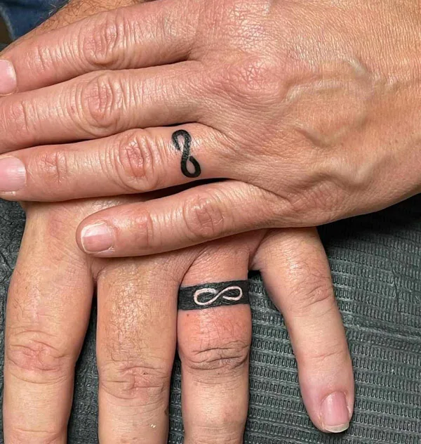 Infinity Wedding Ring Tattoo 1