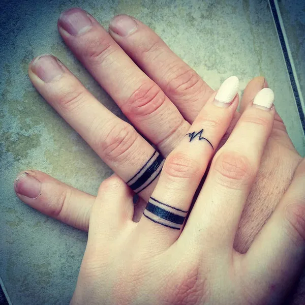 Matching Wedding Ring Tattoo 2