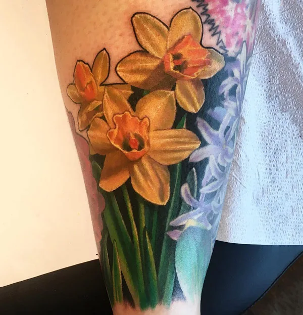 OUCH  Tattoo Piercing  Removal  The narcissus is the December birth  flower and symbolizes good wishes faithfulness and respect SERVICES  AVAILABLE Permanent Tattoo  Medical tattoo vitiligo micro  pigmentation lip