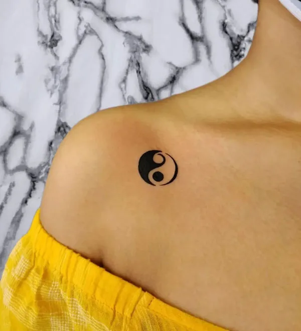 Small Yin Yang Tattoo 1