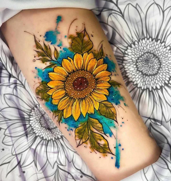 11 Sunflower And Roses Tattoo Ideas That Will Blow Your Mind  alexie