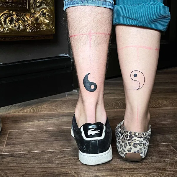 Yin Yang Couple Tattoo 1