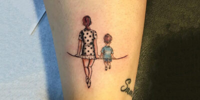 Mother son tattoo