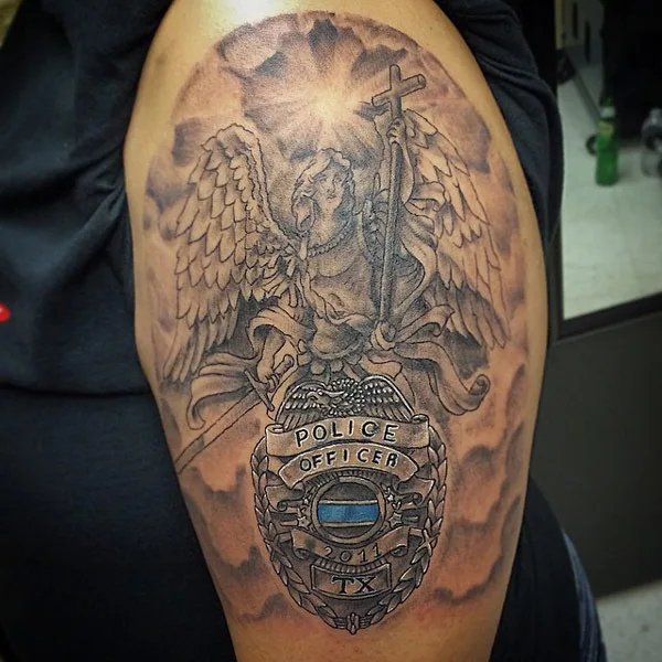 St Michael Police Tattoo