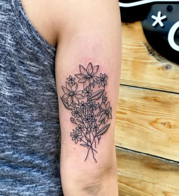 Wildflower Arm Tattoo