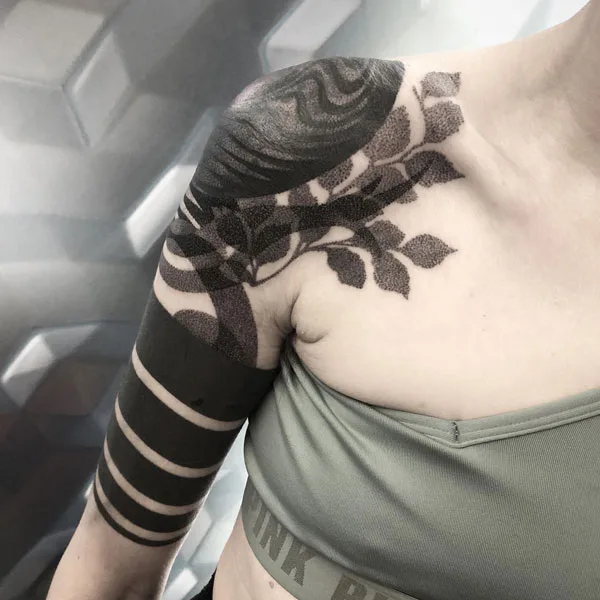 Aspen Leaf Tattoo 2
