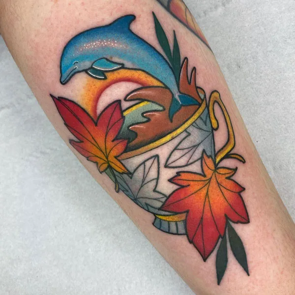 Autumn Leaf Tattoo 2