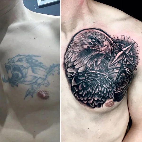 Cover Up Chest Tattoo 1