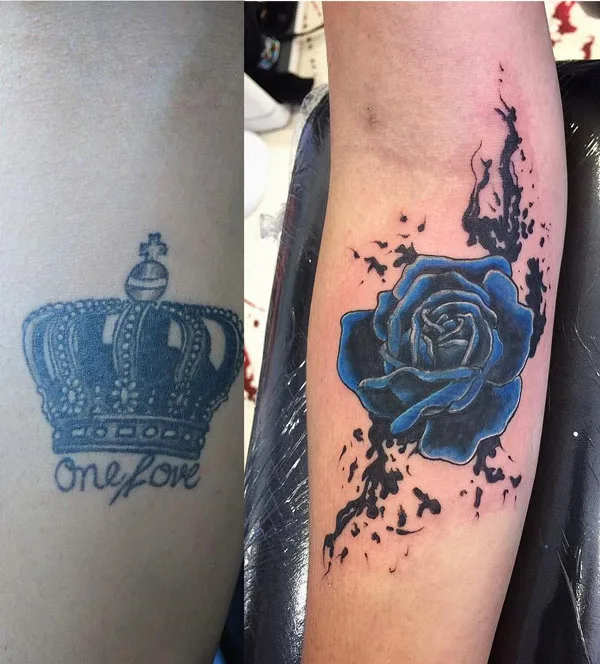 Cover Up Crown Tattoo
