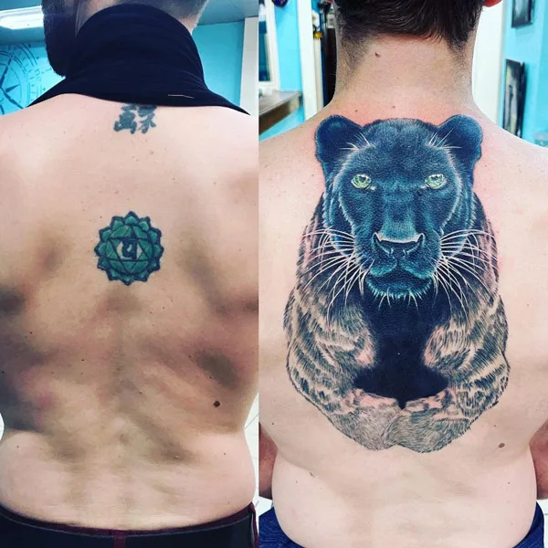 Cover Up Panther Tattoo