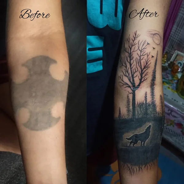 Forearm Cover Up Tattoo 1